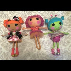 LalaLoopsy Dolls Three Like New